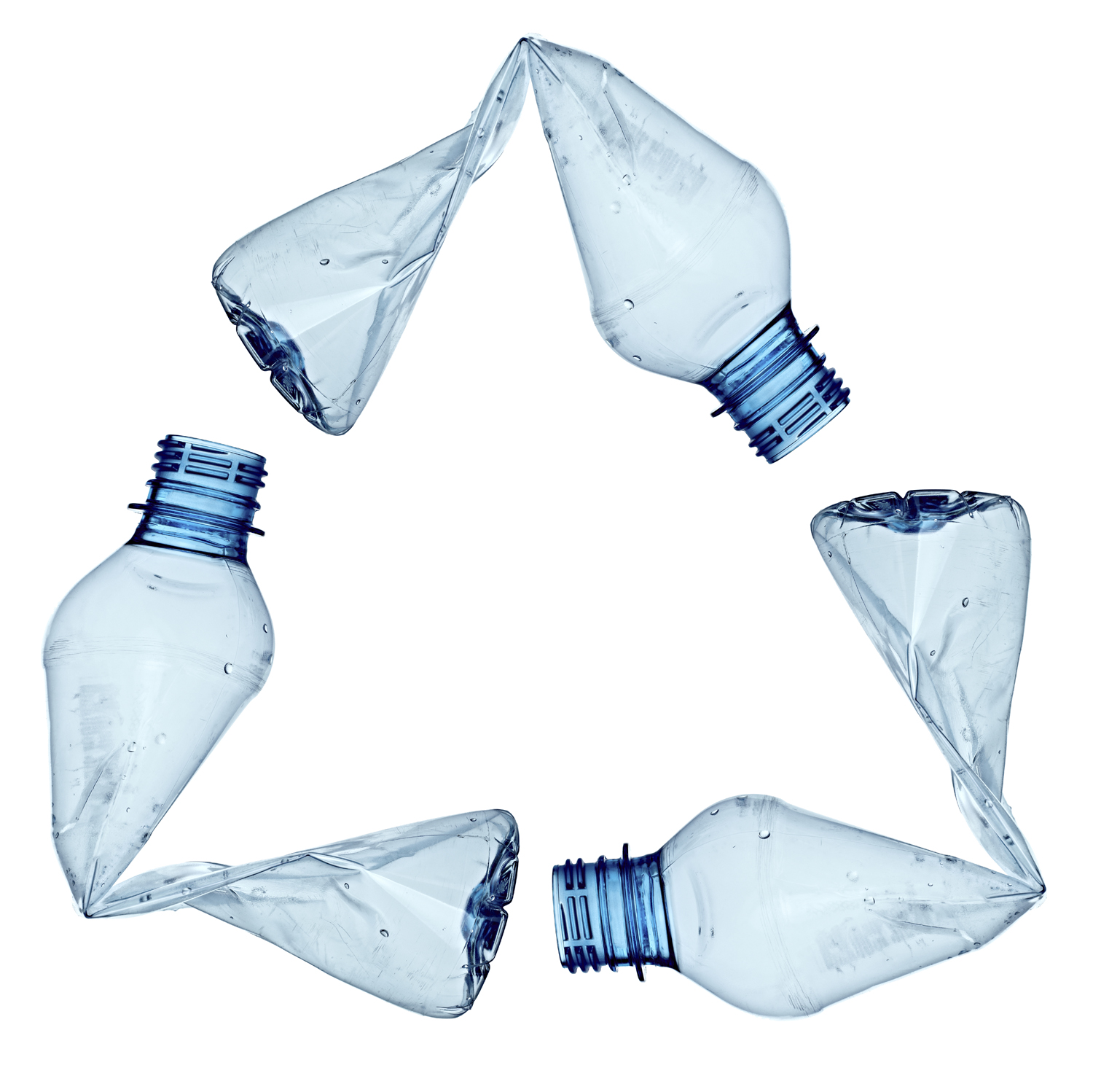 image of recycled bottles